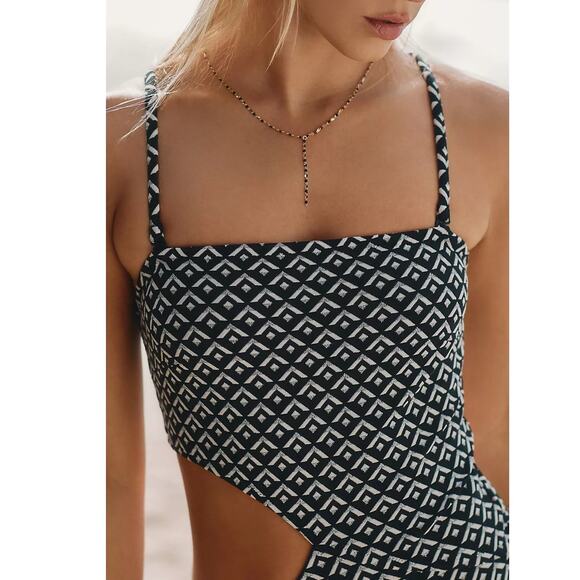 New Anthropologie Solid & Striped The Cameron One-Piece Swimsuit $198 XS Black - Picture 2 of 8